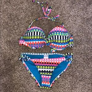Multi colored bikini
